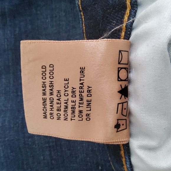 Driftwood Marilyn Mid-rise Floral Embroidered Jeans Blue Size 28 - Picture 6 of 7